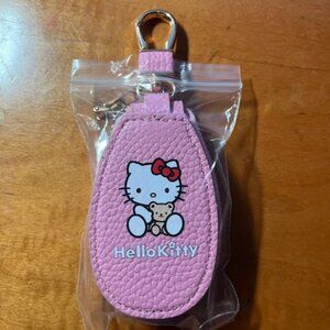 Hello Kitty Leather Keychain Pink #864